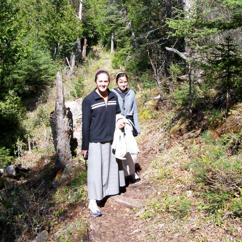 Luci and Kathy Hiking