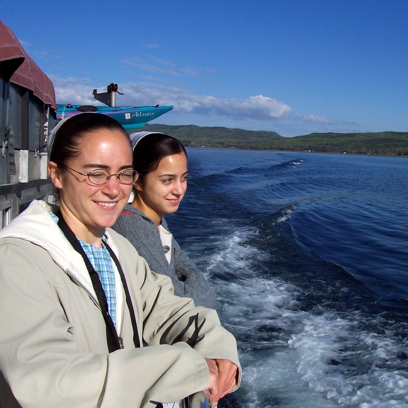 Dora & Kathy on ferry