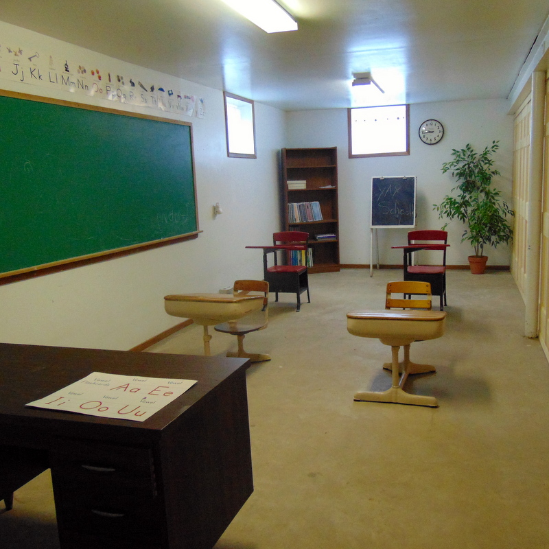 corner basement school