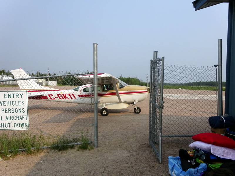 Flying into Deer Lake Ontario