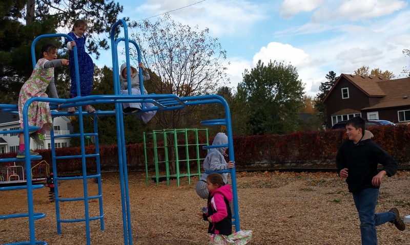 playtime at Memorial Park