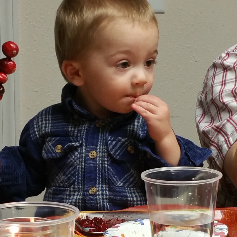 Jaxson at Thanksgiving