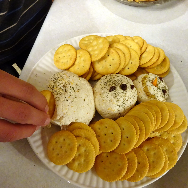 snowman cheeseball