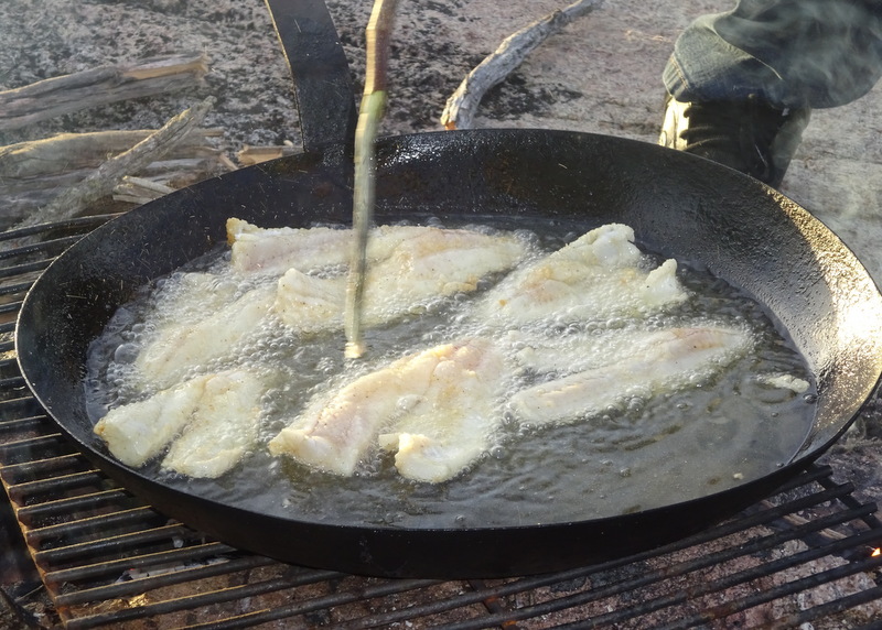 There is nothing in the world like fresh-caught fish cooked over a fire. 