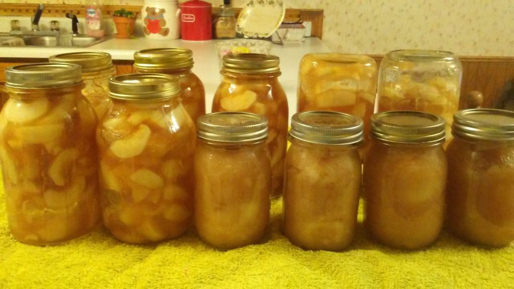 apple pie filling and apple sauce