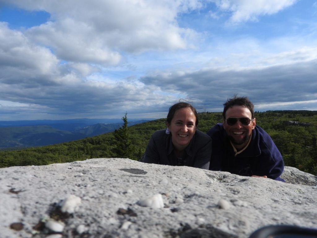 Ivan and I on a mountain in West Virginia