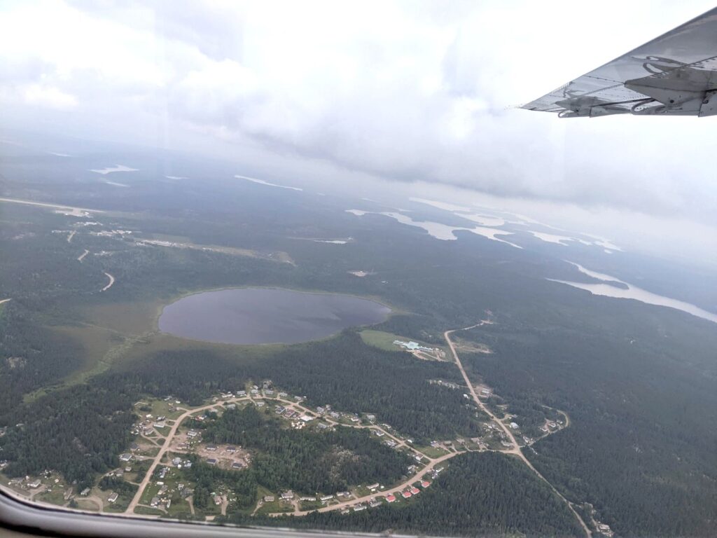 Deer Lake First Nation from the air